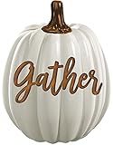 Gold & White Gather Pumpkin Decoration | Amazon (US)