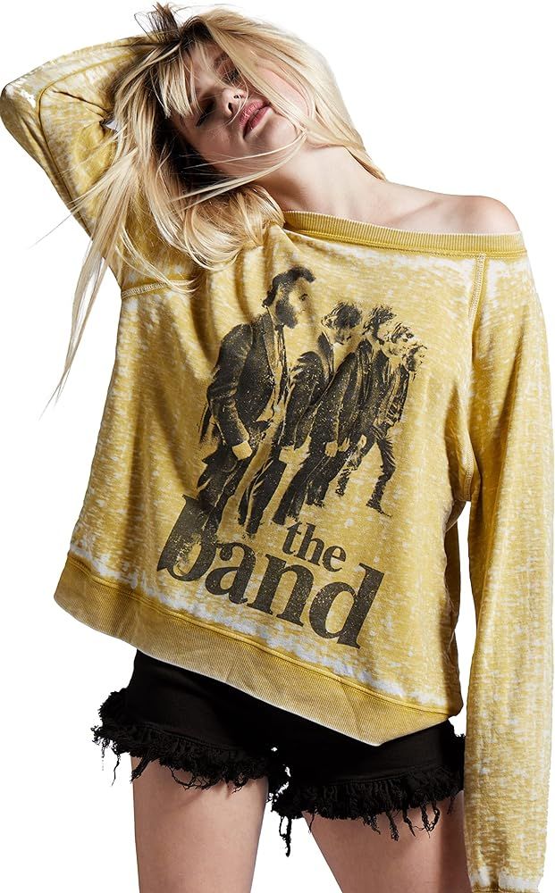 Recycled Karma Women The Band Sweatshirt Mustard | Amazon (US)