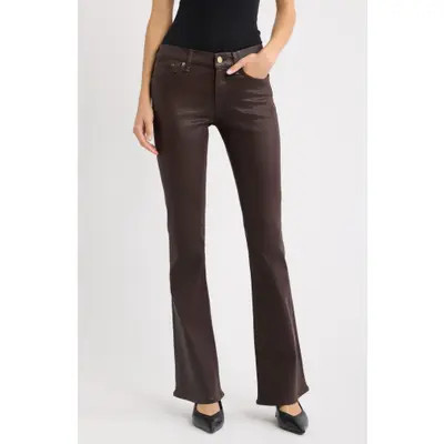 rag & bone Kinsley Low Rise Bootcut Jeans in Coated Brown at Nordstrom, Size 29 | Nordstrom