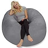 Chill Sack Bean Bag Chair: Giant 5' Memory Foam Furniture Bean Bag - Big Sofa with Soft Faux Linen C | Amazon (US)