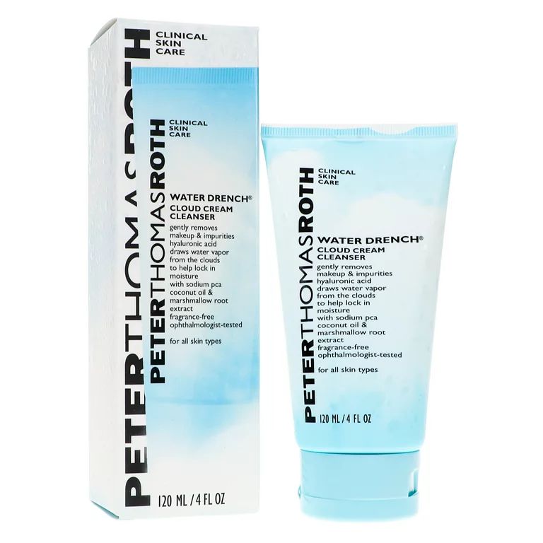 ($28 Value) Peter Thomas Roth Water Drench Cloud Cream Facial Cleanser and Face Wash, Normal to D... | Walmart (US)