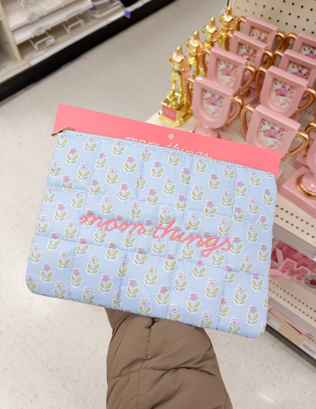 Mom Things! Oversized pouch from Spritz now at Target! This could be used for a variety of things! Only $10! 

#LTKmomlife #LTKdayinmylife #LTKHome