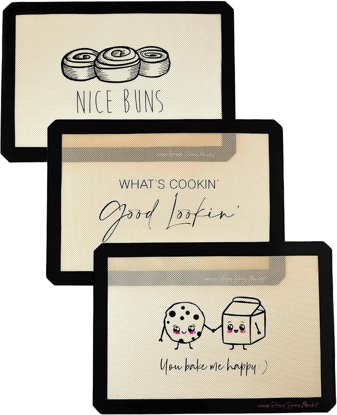 Happy Homes Market, Silicone Baking Mat, Non-Stick, Professional Grade Quality Baking Mat, Food S... | Amazon (US)