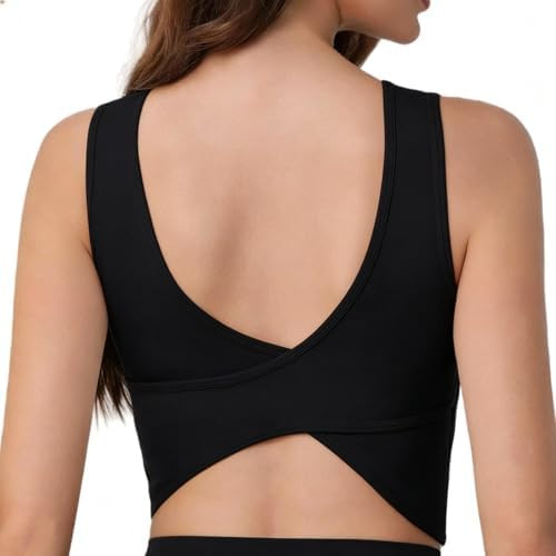 Women's Sports Bra Workout Tank Top High Support Fitness Bra Moisture-Wicking Exercise Top for Yo... | Amazon (US)