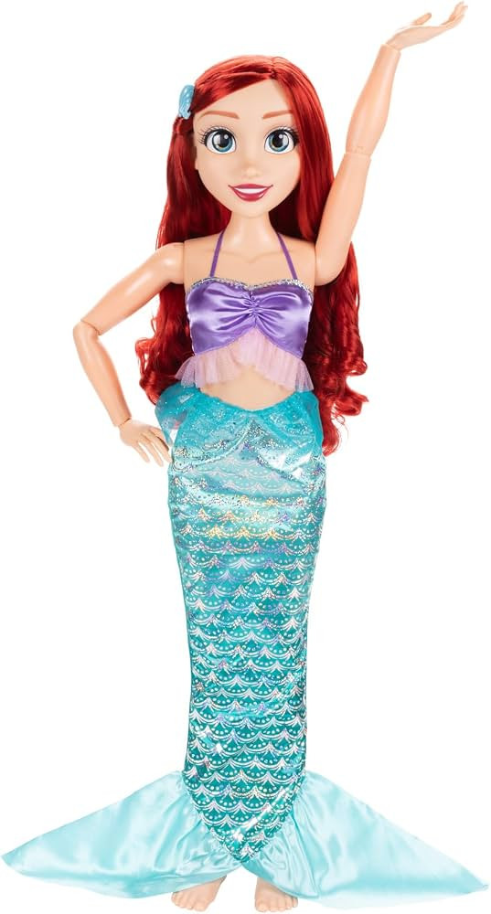 Disney Princess Ariel Doll Playdate 32” Tall & Poseable, My Size Articulated Doll in Mermaid Ou... | Amazon (US)