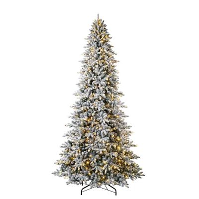 Member's Mark 12' Pre-Lit Color Changing Micro LED Flocked Aspen Pine Tree | Sam's Club