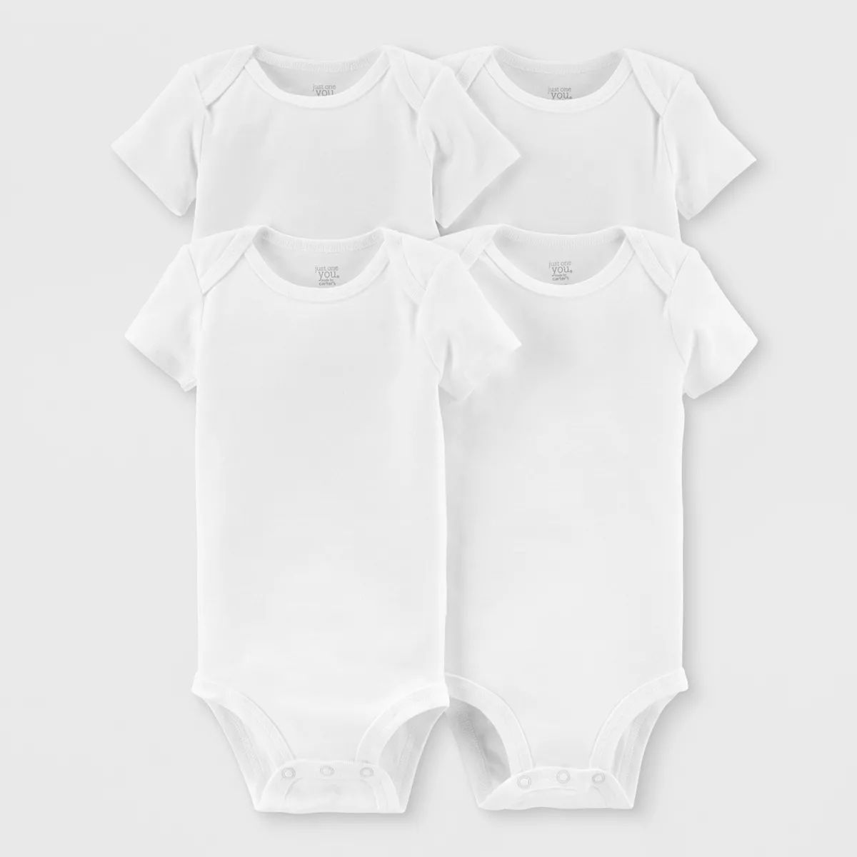 Carter's Just One You® Baby 4pk Gallery Short Sleeve Bodysuit - White | Target
