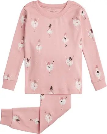 Kids' Dancer Print Fitted Two-Piece Pajamas | Nordstrom