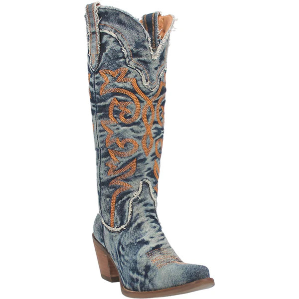 TEXAS TORNADO DENIM BOOT | Dingo1969