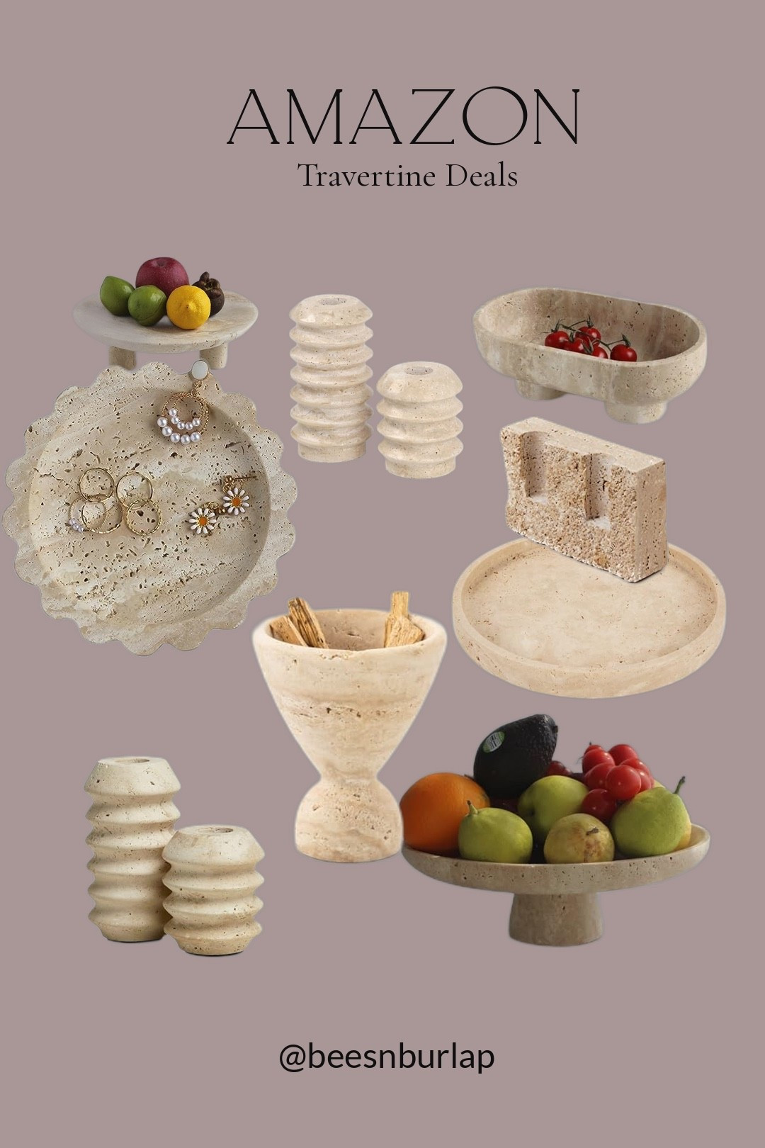 Travertine home decor on an Amazon budget. 

#LTKHome #LTKSaleAlert #LTKFindsUnder100