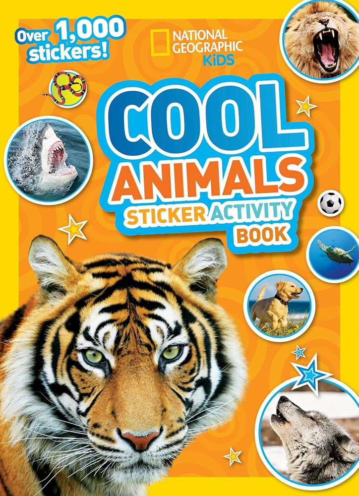 National Geographic Kids Cool Animals Sticker Activity Book: Over 1,000 stickers! | Amazon (US)