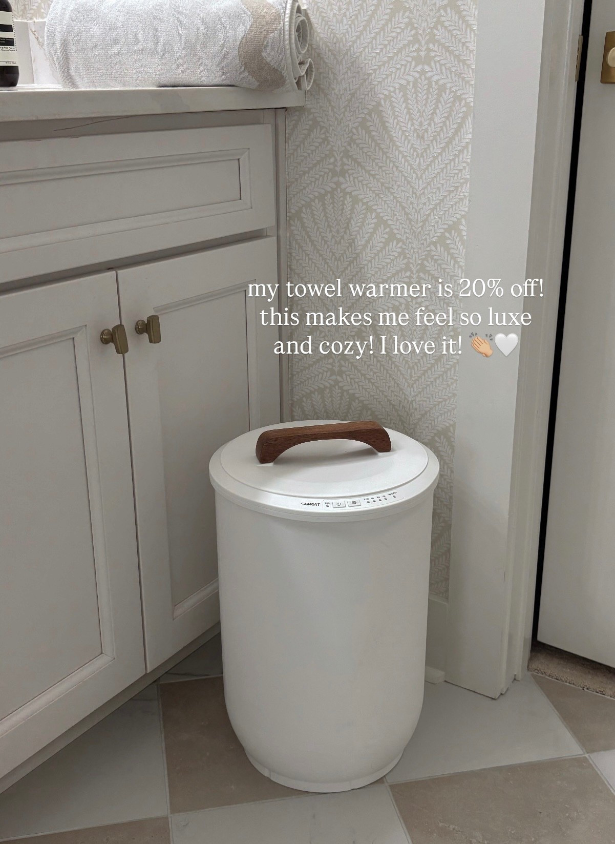 Love my towel warmer for self care nights! 🤍🤌🏼  it’s on sale right now!

#LTKHome