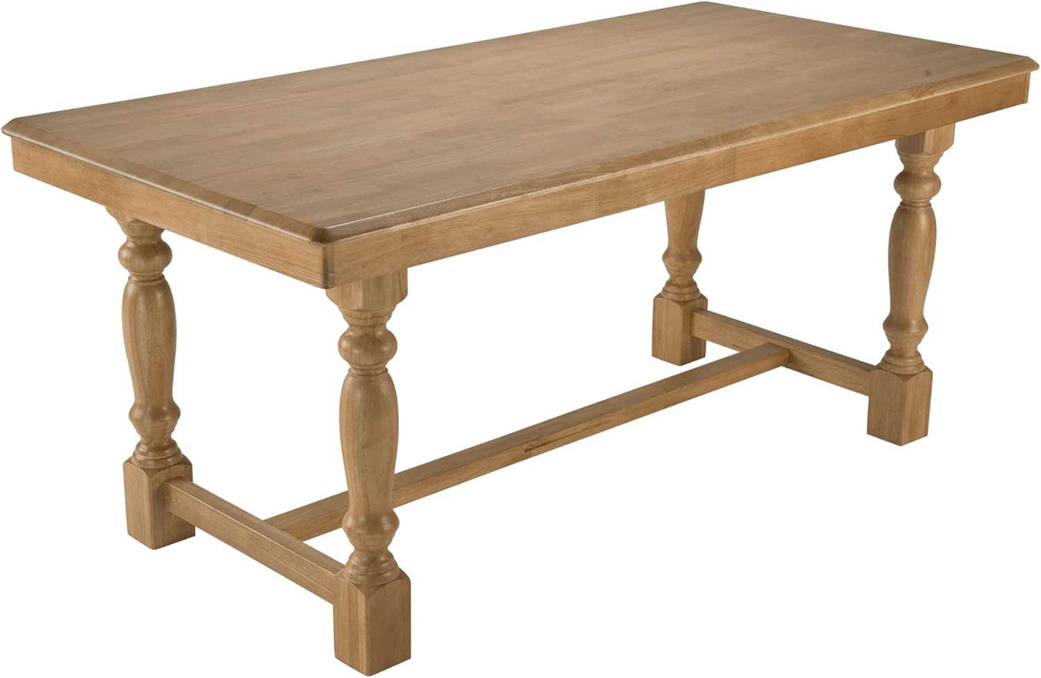 Bush Home Rectangular Dining Table, 67 inch Squire Trestle, Farmhouse Decor, Sterling Collection,... | Amazon (US)