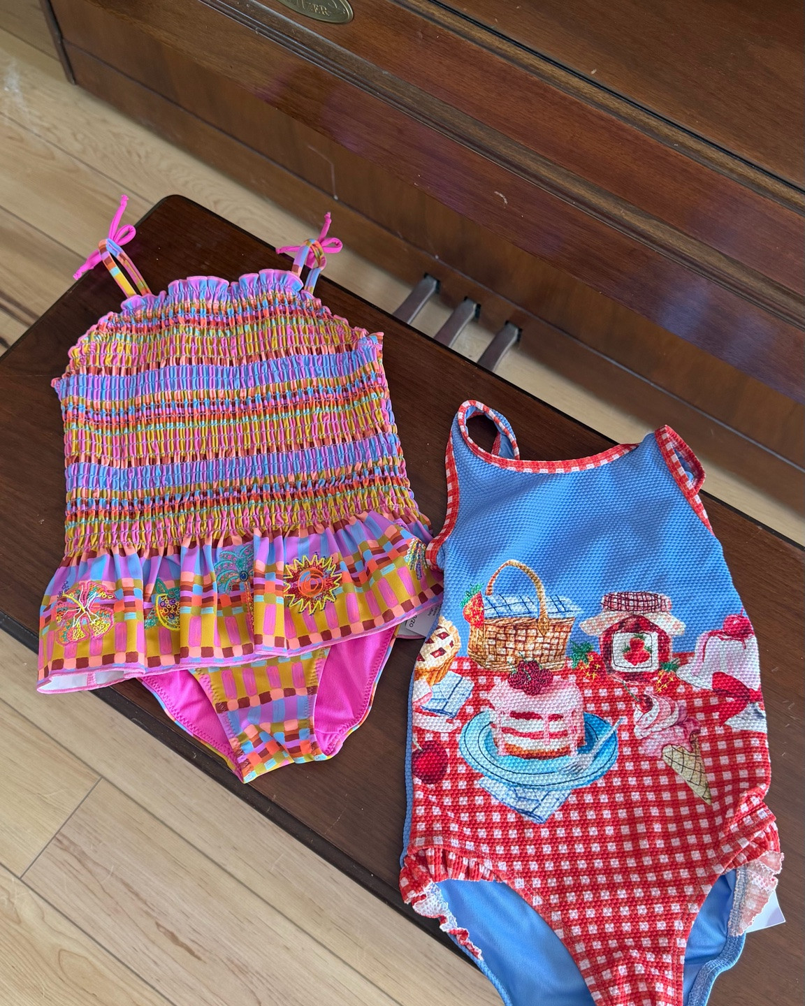 Summer swimsuits but make them FUN 🌈🍓🧺 These colorful girls’ one-pieces are giving retro picnic + playful pool day vibes and I’m obsessed. Perfect for beach trips, summer vacations, splash pads, and matching sister moments ☀️💦 #LTKkids #kidsfashion #girlswimwear #girlsfashion #summerstyle #kidsstyle #swimsuitseason #toddlerstyle #littlegirlstyle #momstyle #summeroutfits #vacationstyle #colorfulfashion #matchingmoments #beachdayoutfit #pooldayessentials #targetstyle #boutiquekidsfashion #summermusthaves #momlifefinds 

 #LTKmomlife #LTKSwim #LTKKids