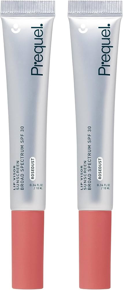 Prequel Skin Lip Visor, Tinted Lip Balm with SPF 30 PA+++. Rosedust, Mint Flavor, Rosy Nude Shade... | Amazon (US)