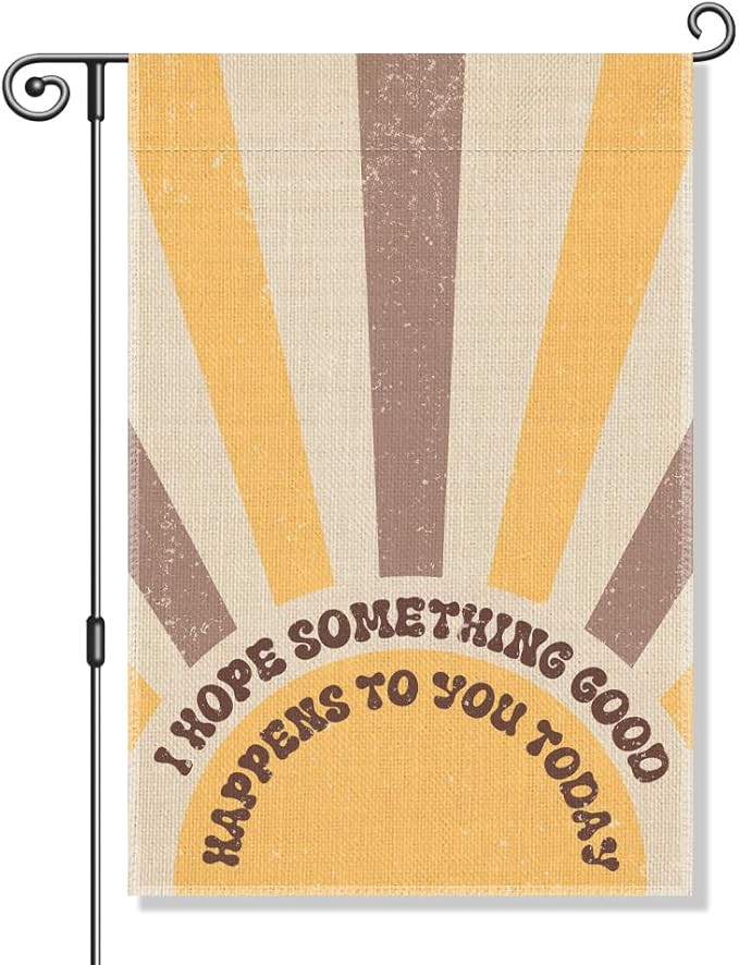Perfectinsoy I Hope Something Good Happens To You Today Boho Sunrise Garden Flag, Vintage Sunset ... | Amazon (US)