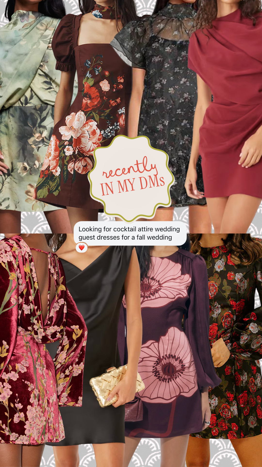 Fall wedding guest dresses for cocktail attire!! Loving these colors and linking more cute options below!! 

 #LTKSeasonal #LTKParties #LTKWedding