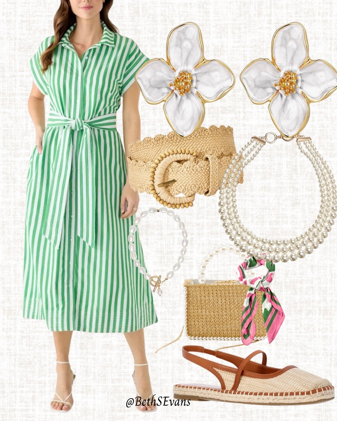 I would swap out the fabric belt on this dress for the raffia belt and pair it with this jewelry for a stunning look while being cool and comfortable no matter the occasion!

#LTKSeasonal #LTKSaleAlert #LTKWorkwear