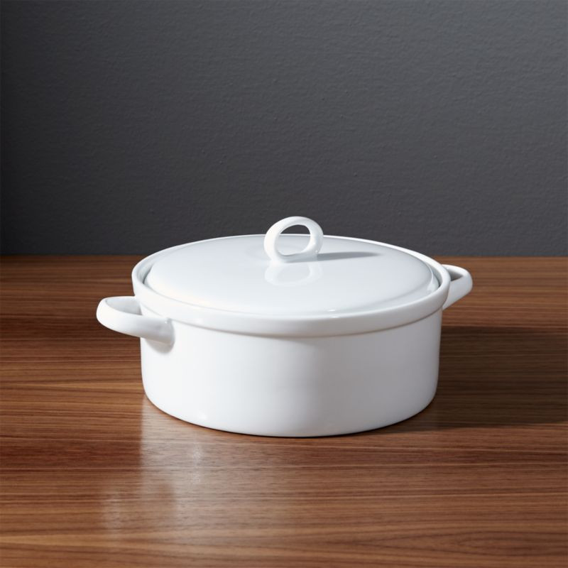 Lucerne 1-Quart Casserole Dish + Reviews | Crate & Barrel | Crate & Barrel