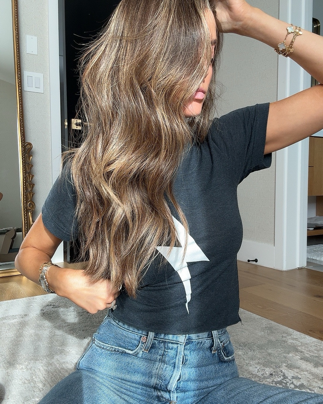 Same but different. Classic tee and jeans girl forever.

#LTKootd #LTKmomlife #LTKBump