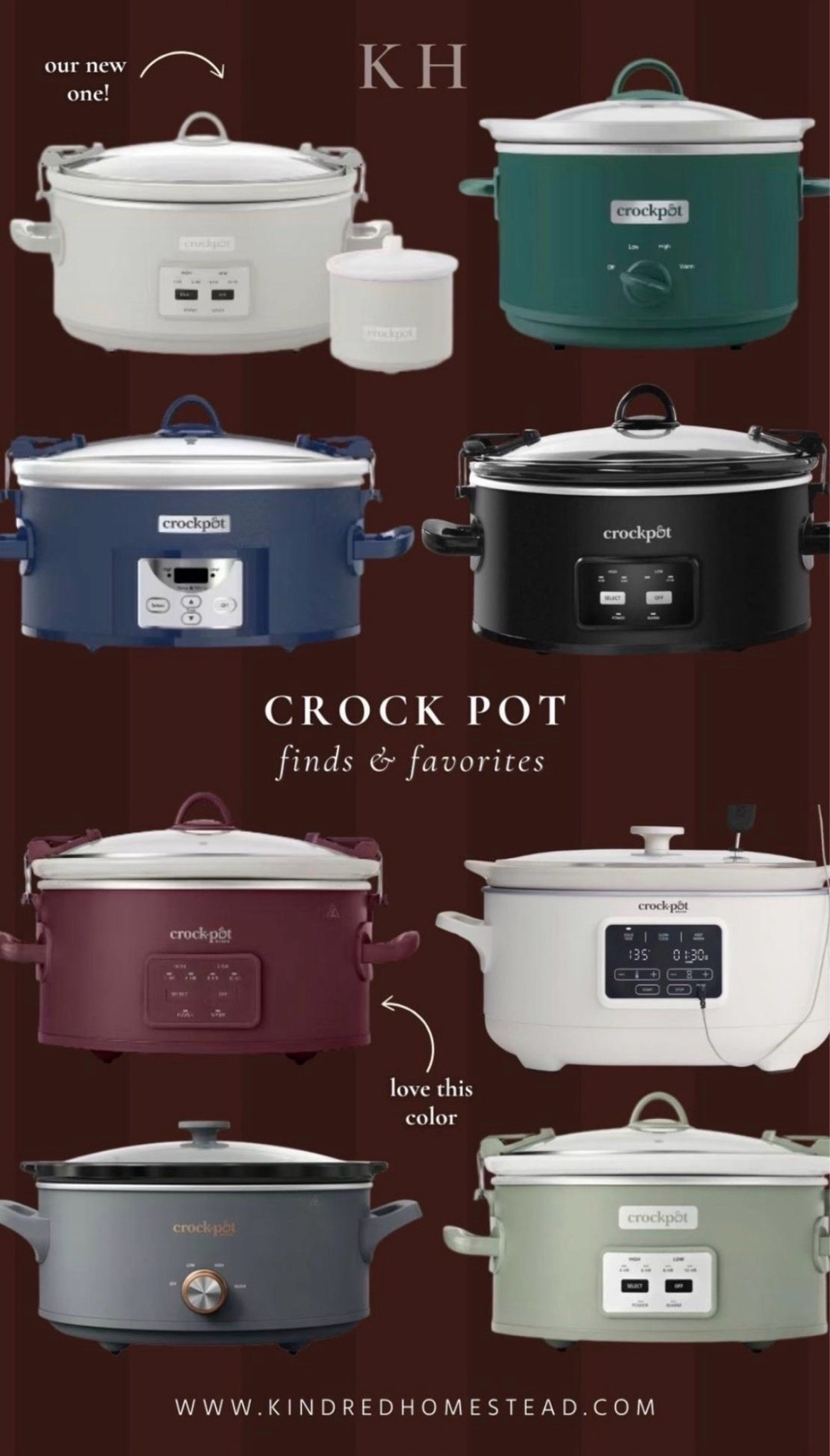Slow days, cozy meals, and the crock pots that make it all feel effortless. These are my go-to favorites for soups, stews, and simple family dinners that taste like home.
→ Linked all my tried-and-true favorites on LTK — practical, classic, and pretty enough to leave on the counter.
#crockpotmeals #ltkhome #kindredhomestead #kitchenfavorites #slowcooking

#LTKHome

#LTKfoodie #LTKSeasonal #LTKHome
