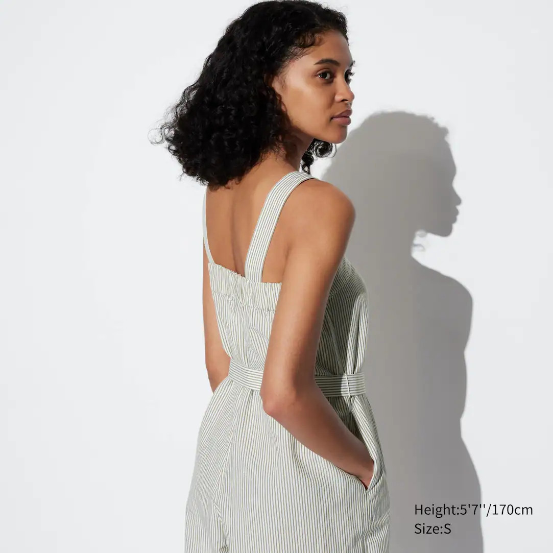 Linen Blend Striped Jumpsuit | UNIQLO (UK)
