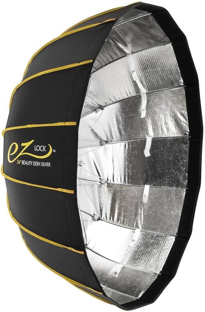 Glow EZ Lock 34" Collapsible Silver Beauty Dish Softbox w/Bowens Mount Speedring and Deflection D... | Amazon (US)