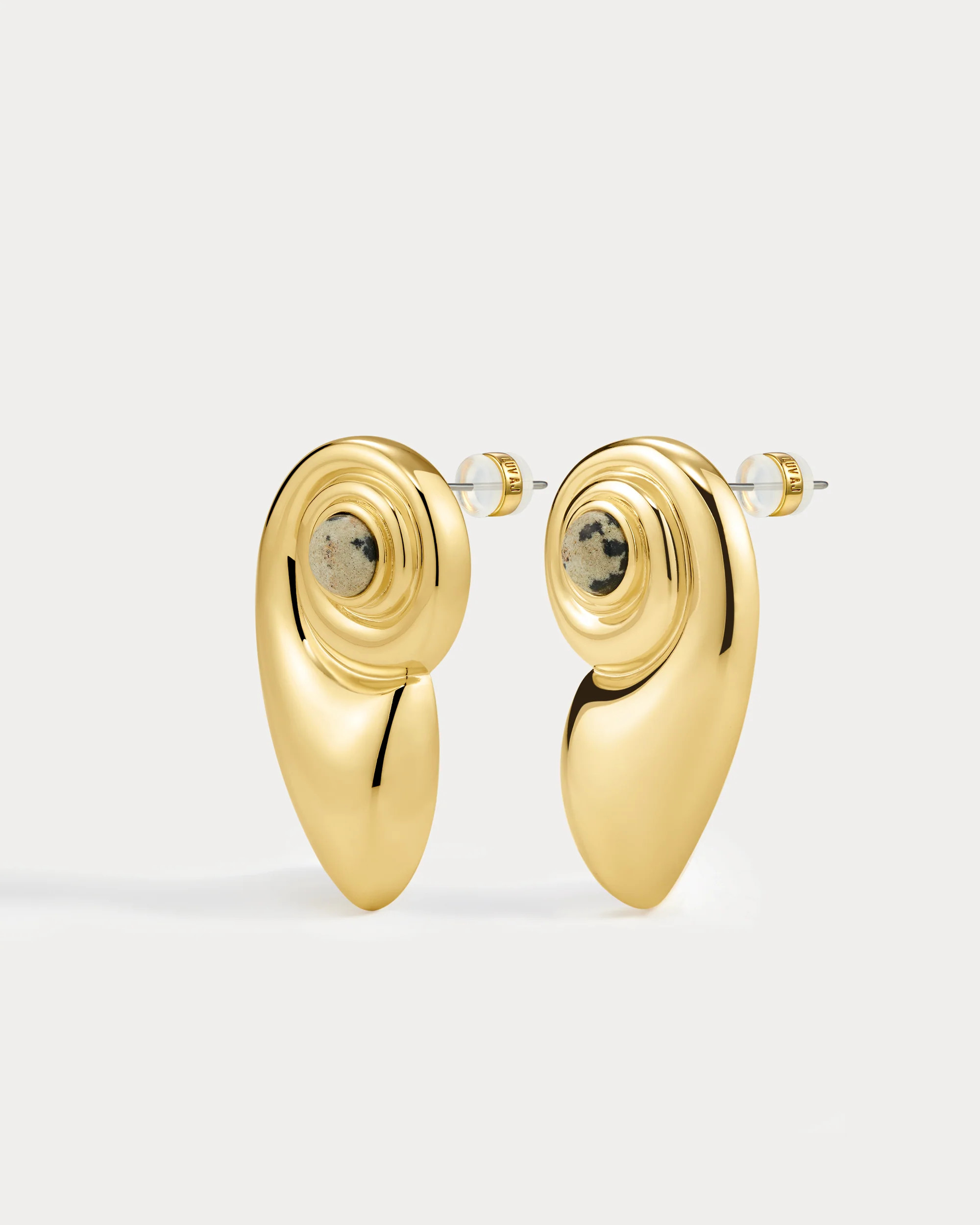 The Palma Shell Studs- Gold (Ships Late May) | Luv Aj Inc.