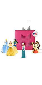 Toniebox Audio Player Starter Set with Elsa, Belle, Cinderella, Mulan, and Playtime Puppy - Imaginat | Amazon (US)
