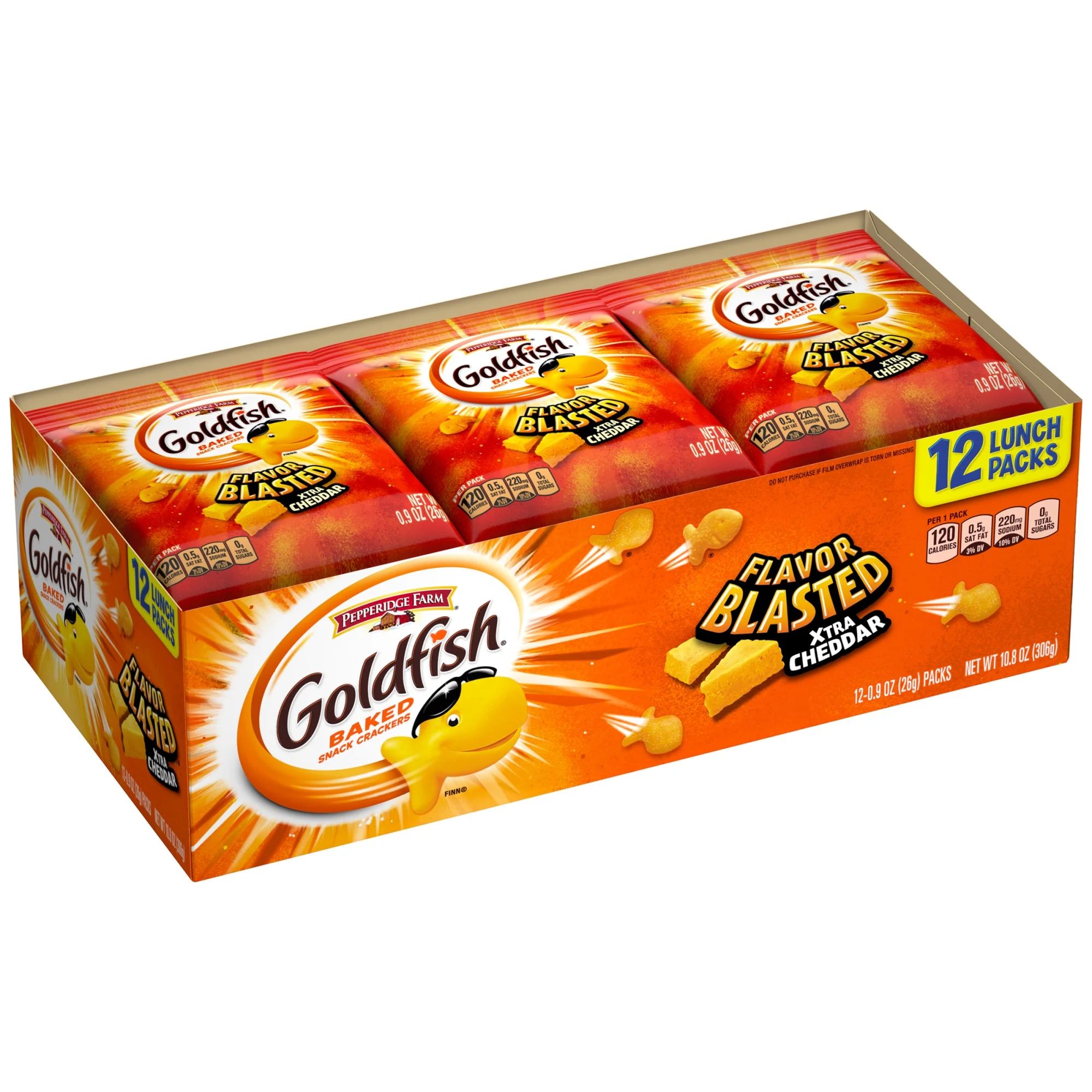 Goldfish Pepperidge Farm Blasted Xtra Cheddar Crackers, 10.8 oz | Walmart (US)