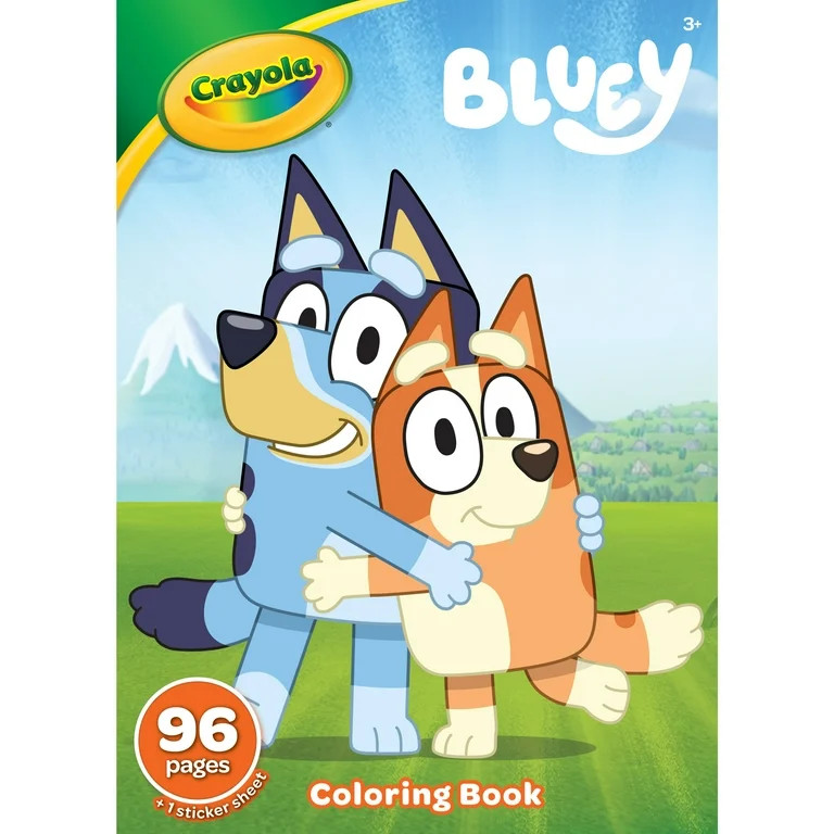 Crayola Bluey Coloring Book, Bluey Stickers Included, Gift for Girls & Boys, 96 Coloring Pages wi... | Walmart (US)