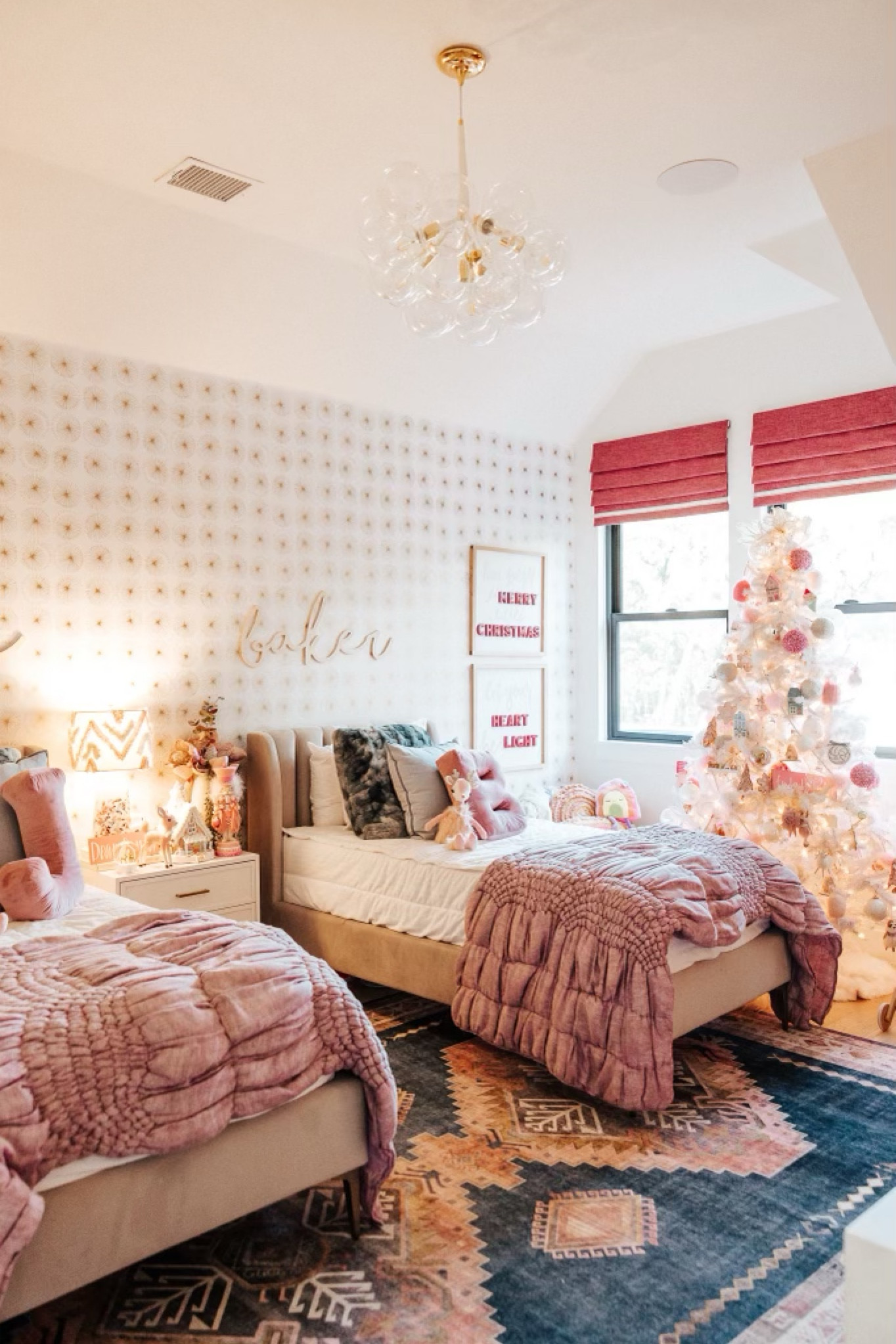 Decorated the girls room and it came out so cute, they love it! Wall art is from Opal Plus Olive  


Christmas decor, holiday home, kids Christmas decor, pink Christmas decor 

#LTKSeasonal #LTKHome #LTKHoliday