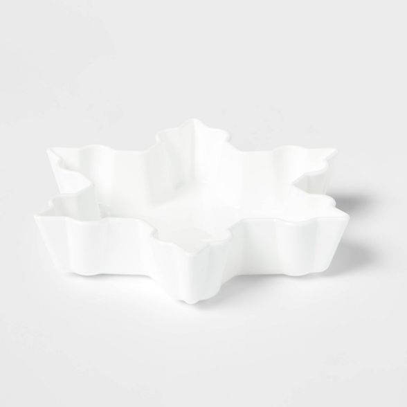 4oz Plastic Snowflake Figural Bowl White - Wondershop™ | Target