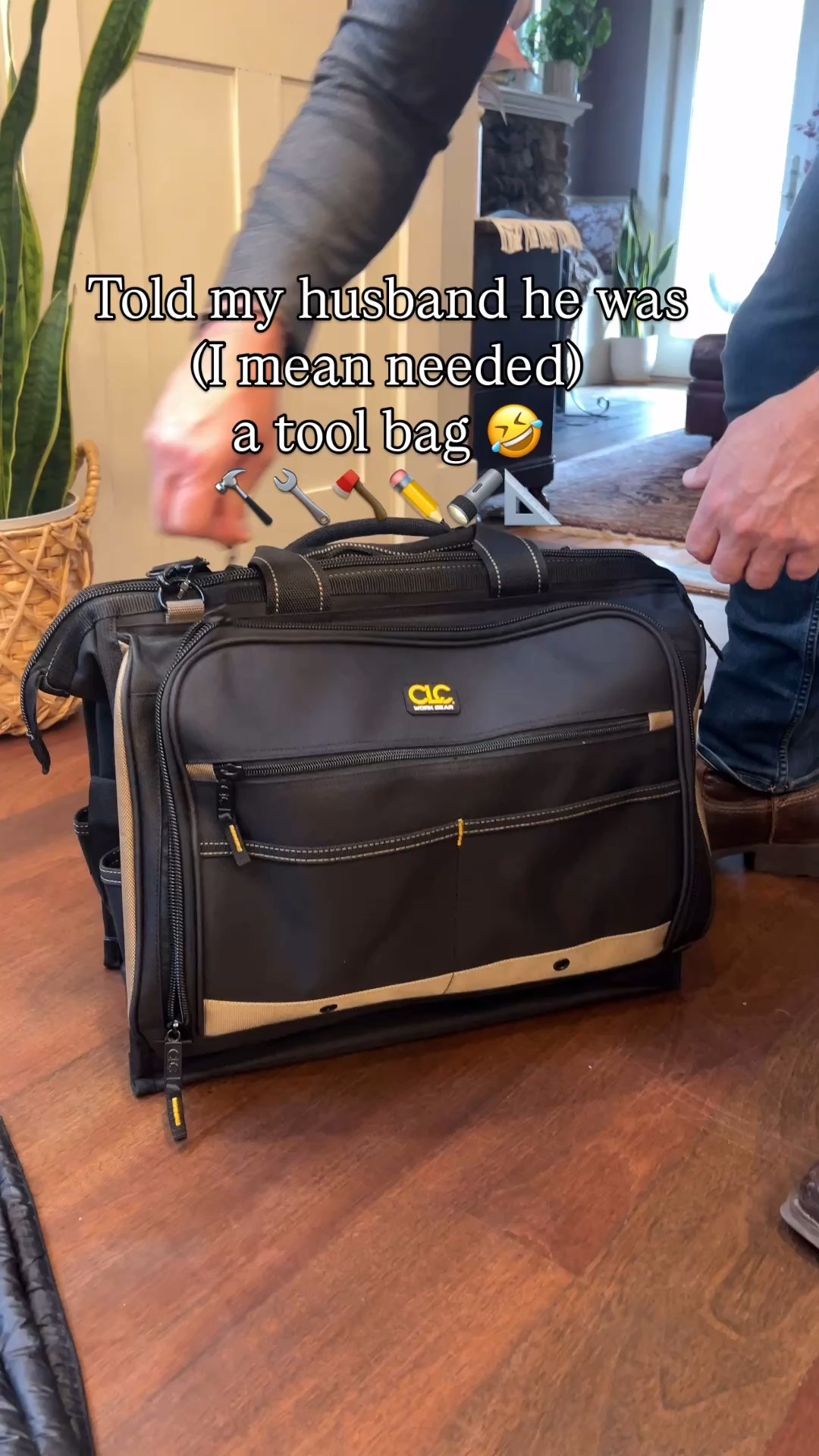 My husband’s favorite present this year!  He couldn’t wait to share it with all of you!  #handyguy #presentforhim #giftfordad #toolsonthego #toolbag #punnyguy

#LTKHoliday #LTKGiftGuide #LTKMens