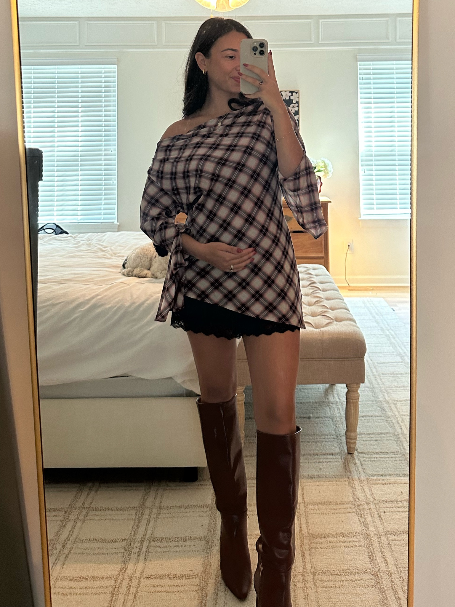 Fall with a side of maternity look 🫶🏼

Pregnancy ootd, bump 

#LTKbump #LTKfindsunder100 #LTKfindsunder50