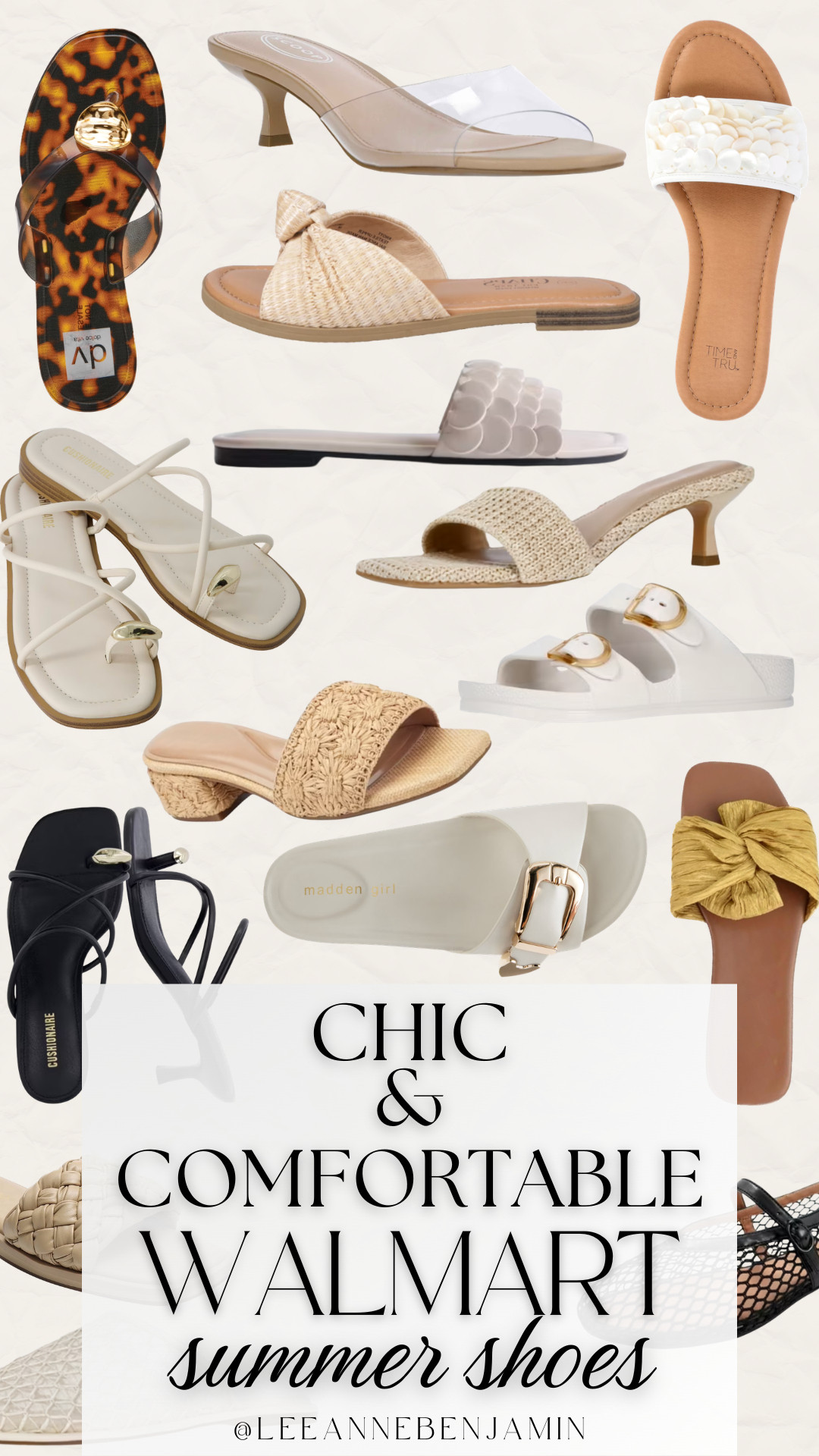 Chic & comfortable summer shoes at Walmart!  

 #LTKmomlife #LTKOver40 #LTKSaleAlert