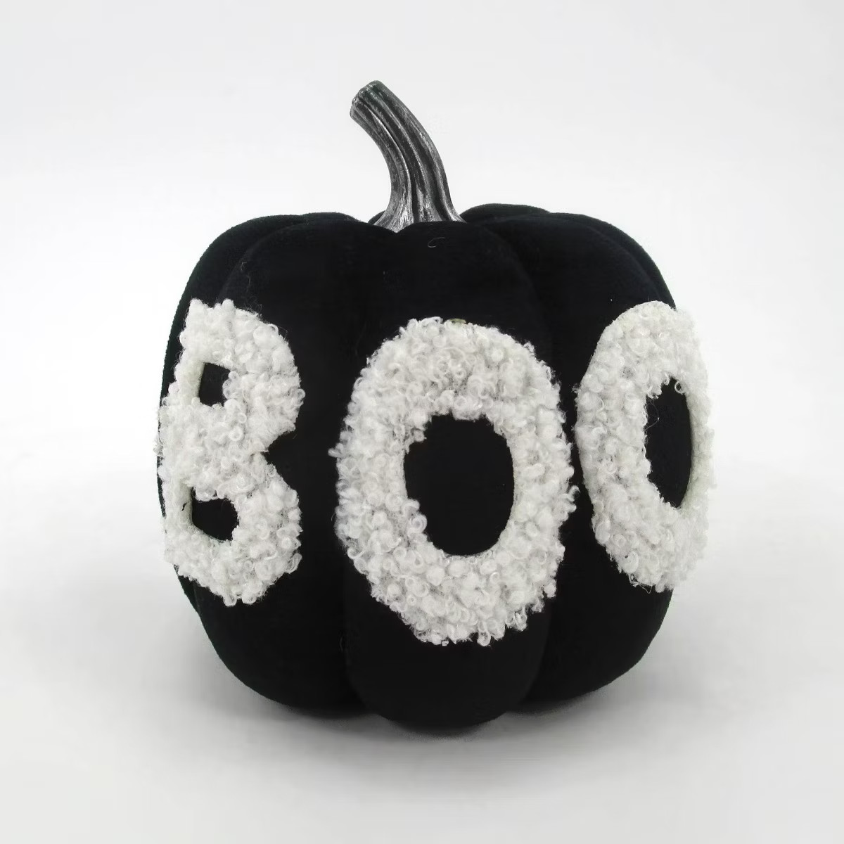Fuzzy Halloween Pumpkin Decor Black - Bullseye's Playground™ | Target
