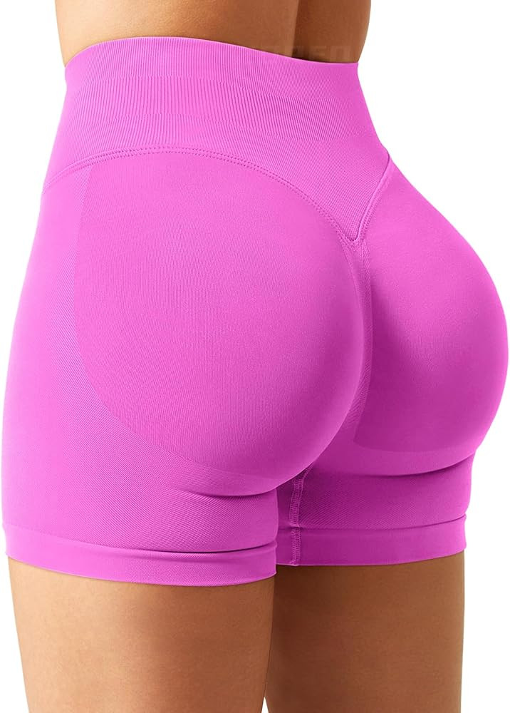 YEOREO SoftHue Women Workout Gym Impact Shorts Hidden Scrunch Butt Lifting 2.5"/3.6"/4.5"/6" Seam... | Amazon (US)