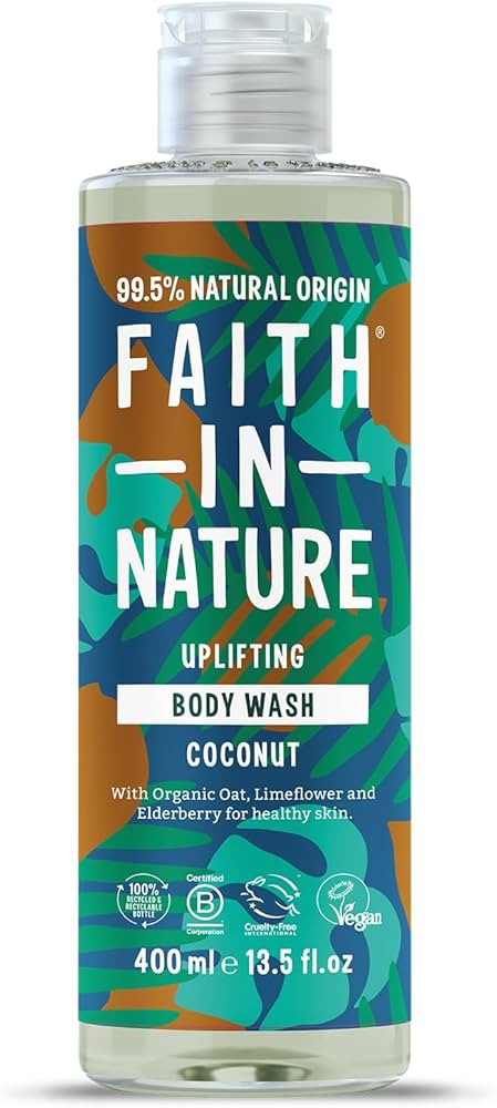 Faith In Nature Natural Coconut Body Wash, Hydrating, Vegan and Cruelty Free, No SLS or Parabens,... | Amazon (UK)