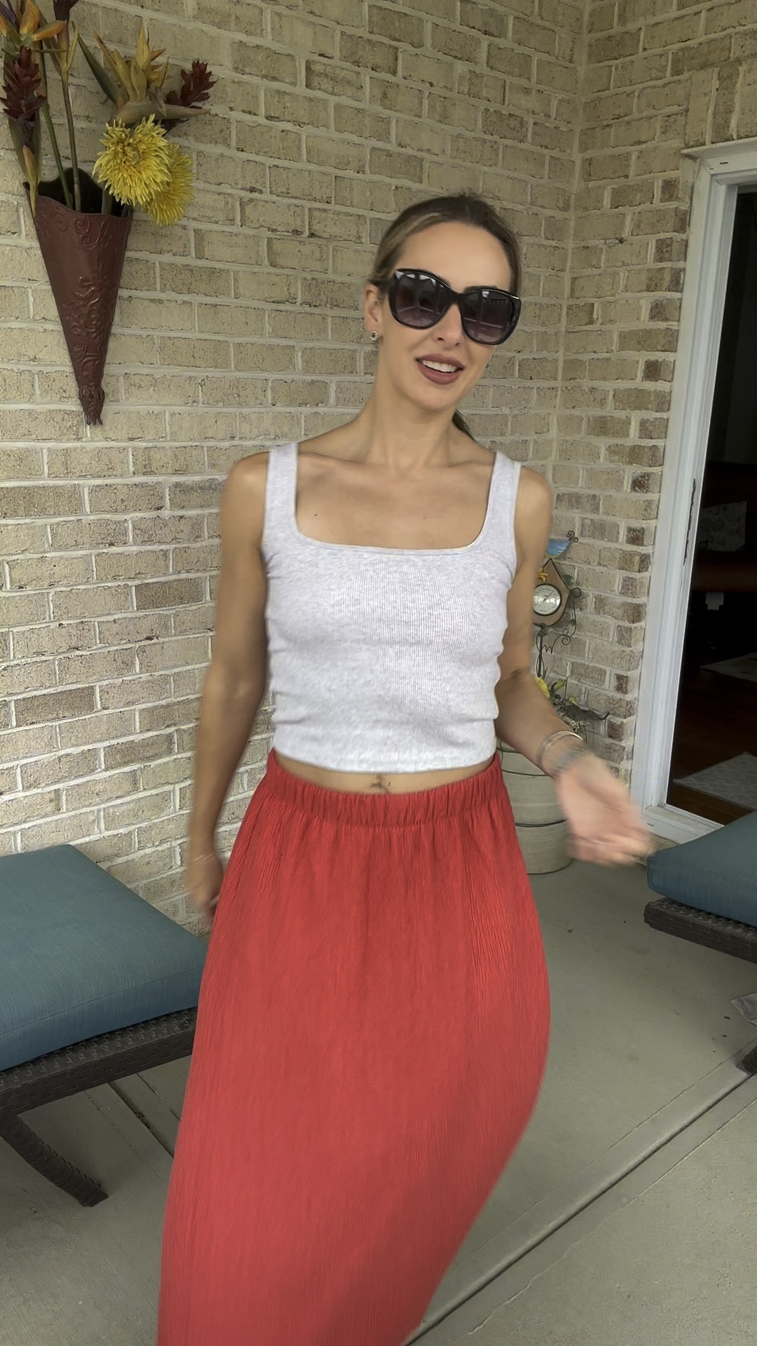 Abercrombie Outfit Summer Dress Teo Piece Top and Bottom: simple casual tank with crinkle skirt: dress up dress down. I got the matching set with the skirt for a more dressed up feel: the tank gives it a casual feel with sandals and big shades

#LTKSeasonal #LTKStyleTip #LTKSaleAlert