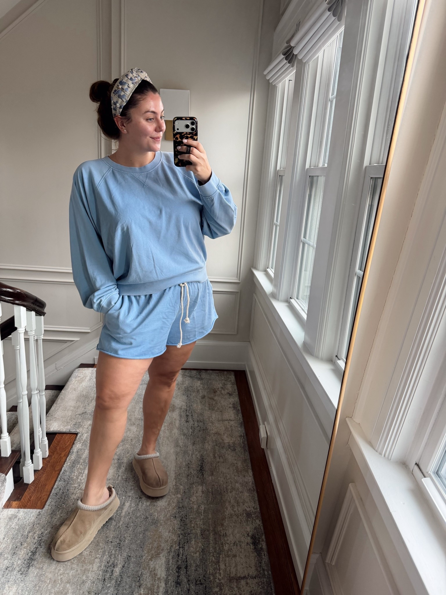 Wearing size XXL in shorts & crewneck. Use CARALYN15 at LELE SADOUGHI for 15% off 

#LTKSeasonal #LTKMidsize #LTKootd