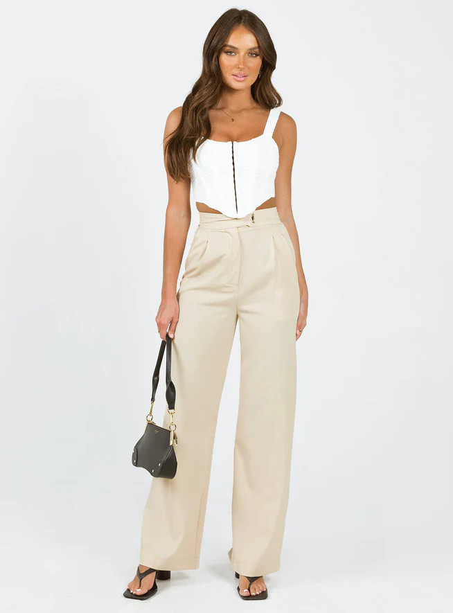 Regence Pants Beige | Princess Polly US