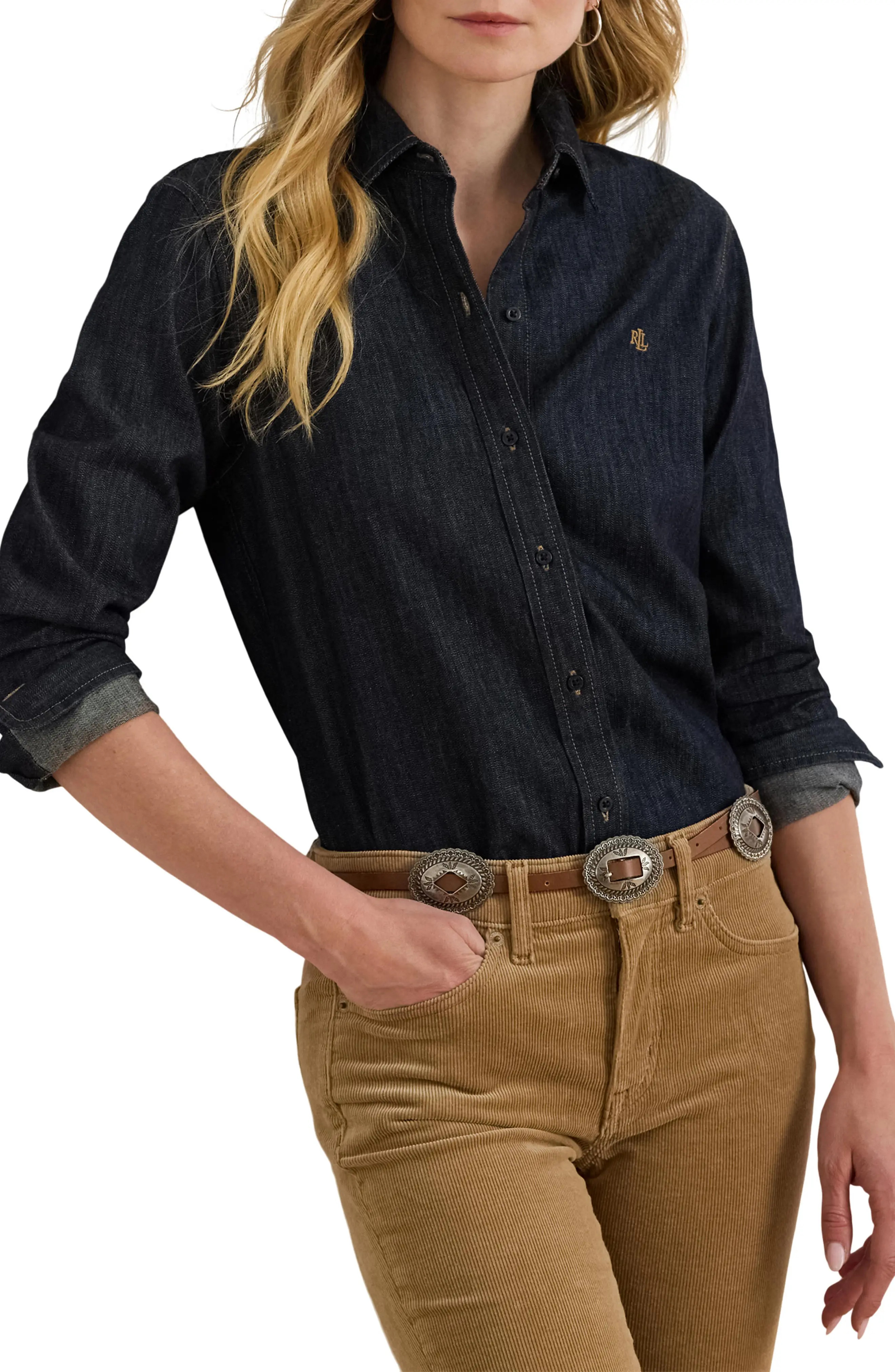 Jamelko Classic Fit Denim Button-Up Shirt | Nordstrom