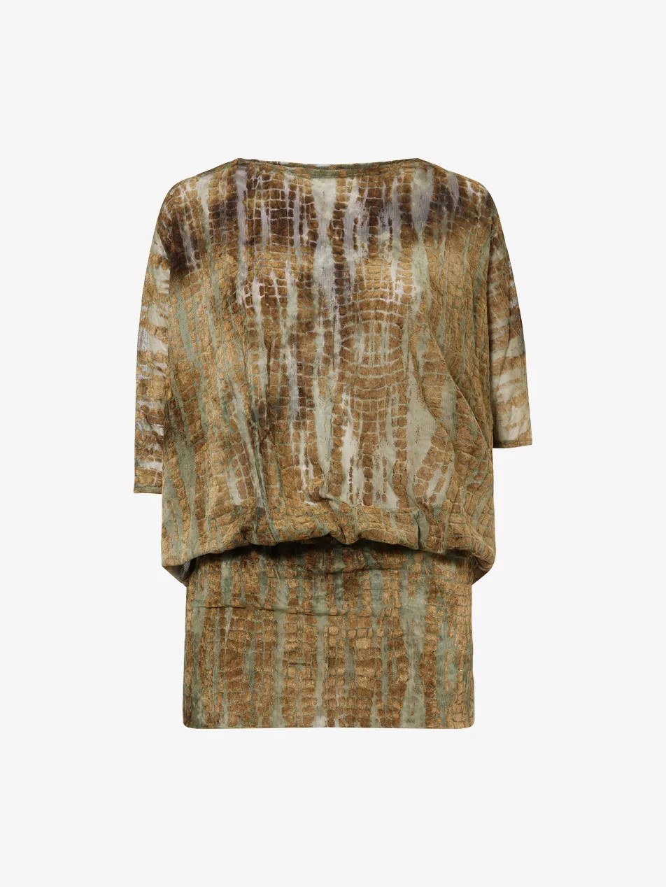 Ophidian Backless Woven Mini Dress | Selfridges