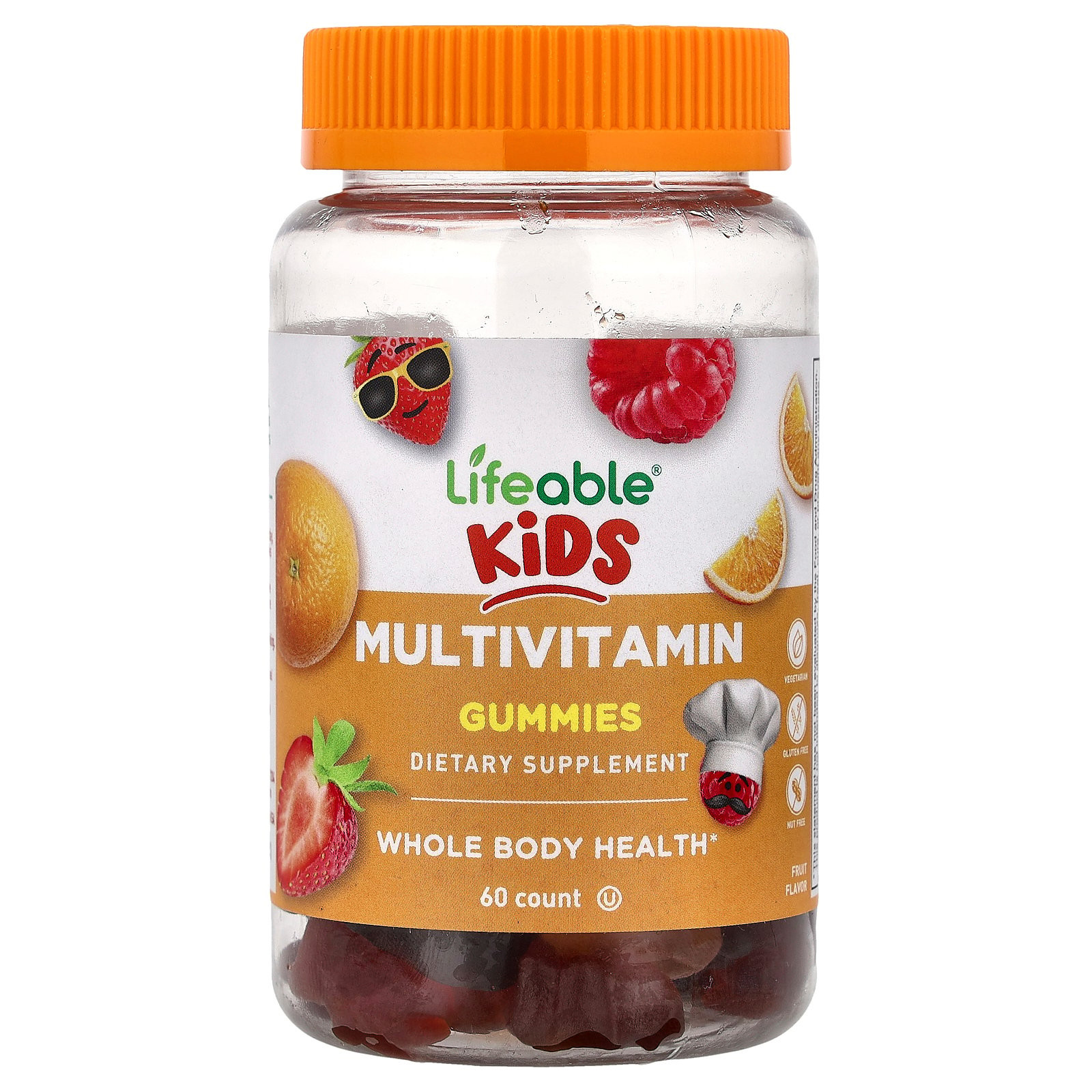 Lifeable Kids Multivitamin Gummies, Fruit, 60 Gummies | Walmart (US)