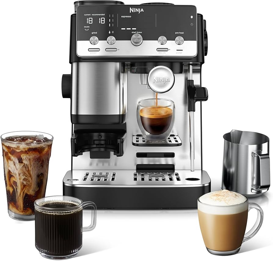 Ninja Luxe\u2122 Caf\u00e9 Mini | Espresso Machine & Drip Coffee | Built-in Burr Grinder, Precisi... | Amazon (US)