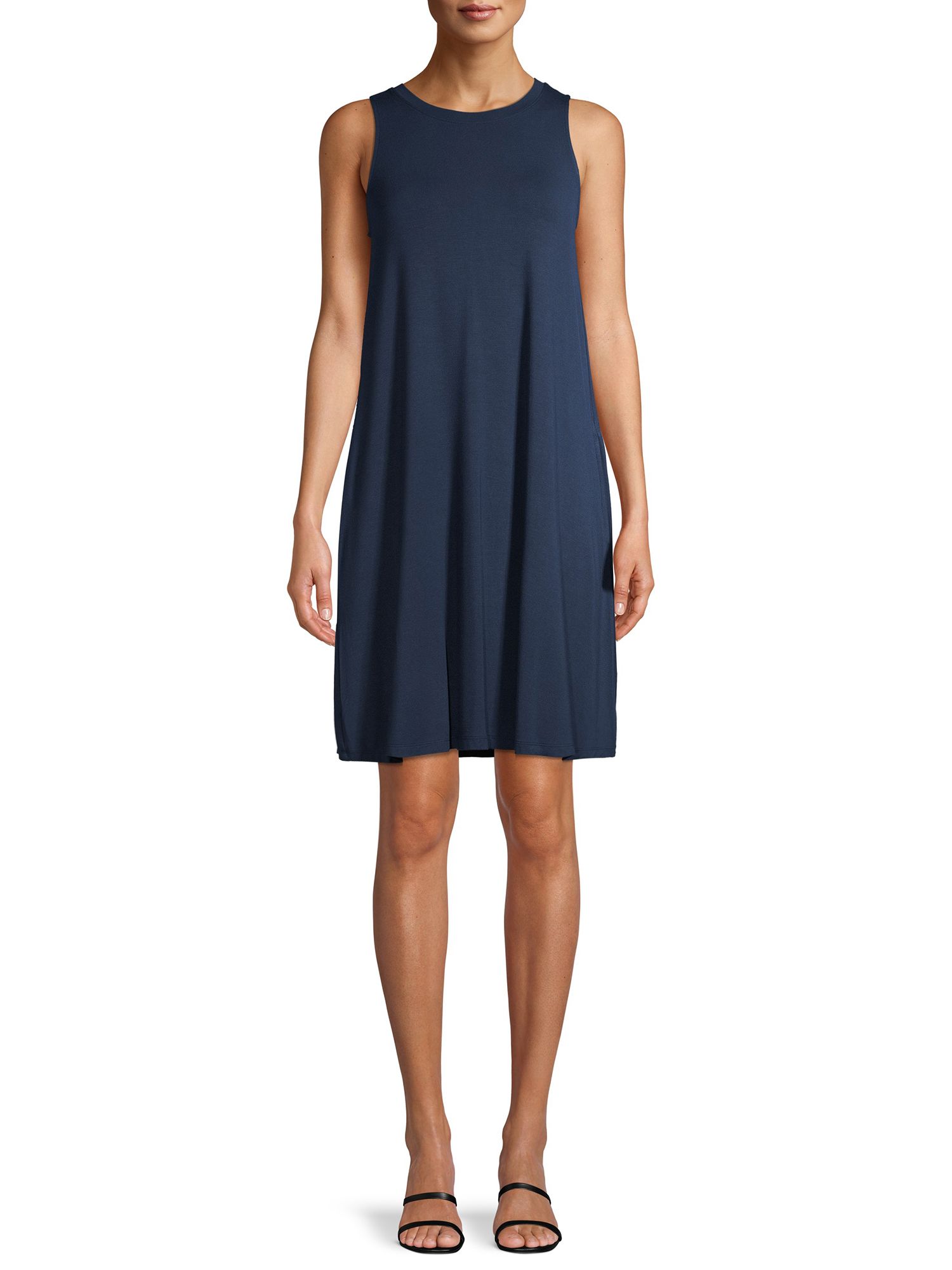 Time and Tru Women's Sleeveless Knit Dress - Walmart.com | Walmart (US)