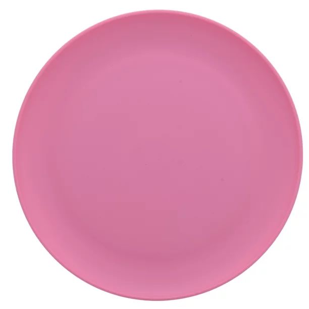 Mainstays 10.5-inch Round Plastic Plate, Strawberry - Walmart.com | Walmart (US)