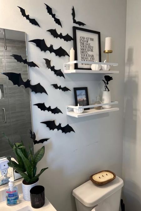 Halloween decor, fall decor, Amazon Halloween bat stick ons for hallway and bathroom decor 

#LTKunder50 #LTKhome #LTKSeasonal