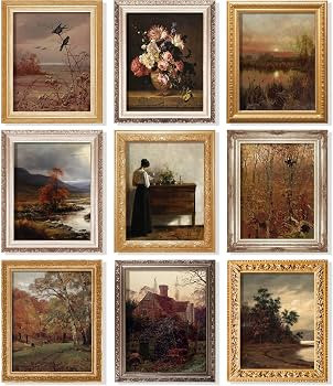 97 Decor Vintage Fall Wall Art, 9 Pcs Farmhouse Prints, 8x10 Unframed | Amazon (US)